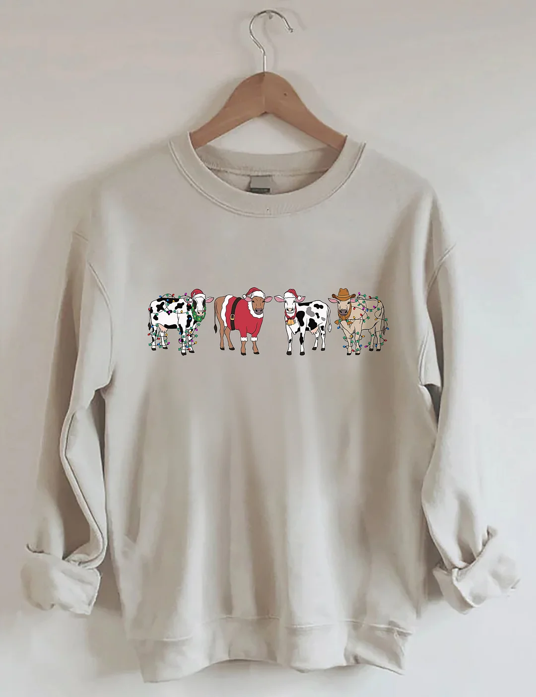 Cow Lover Christmas Sweatshirt